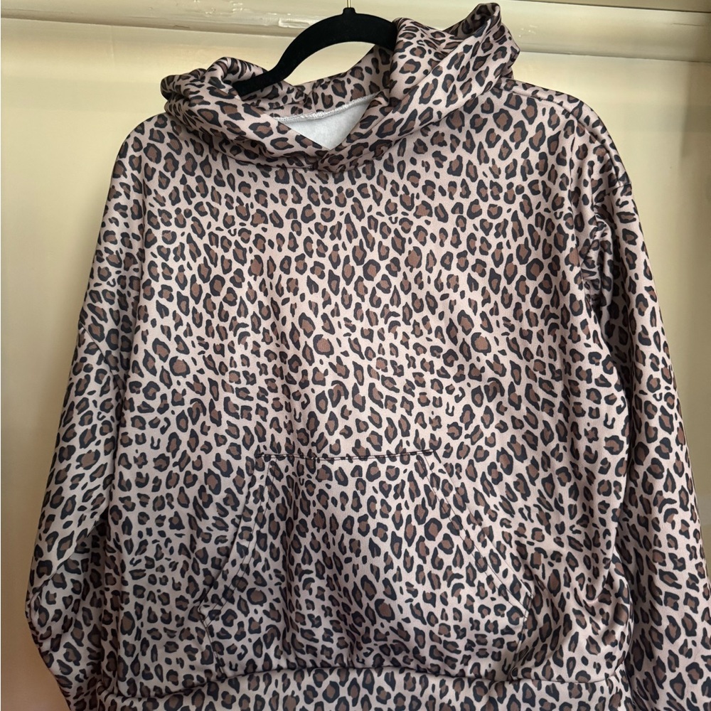 SHEIN Animal Print Hoodie